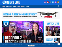 Tablet Screenshot of geekslife.com